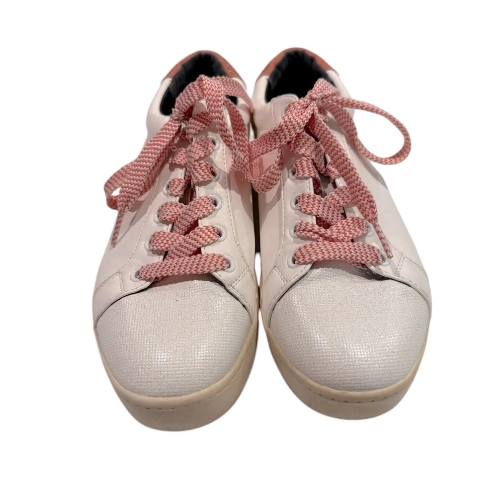 Circus by Sam Edelman White Sneakers with Pink Accents